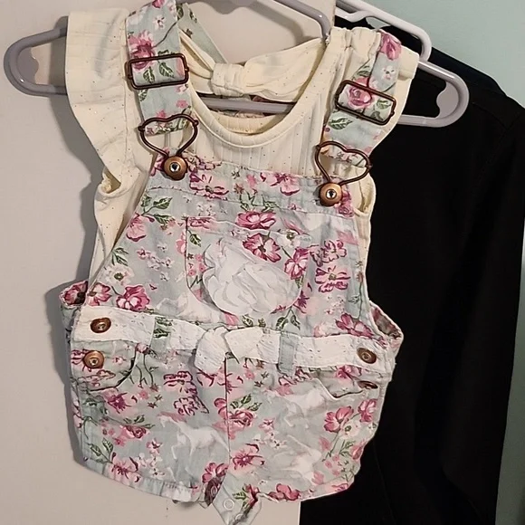 24 month short overalls set - Picture 1 of 8